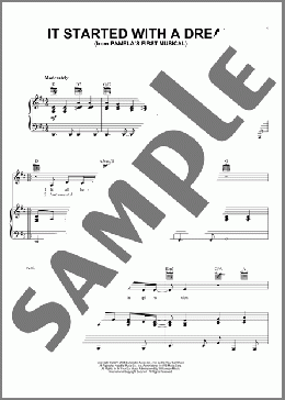 It Started With A Dream(David Zippel) 楽譜 ピアノ & ボーカル & ギター ダウンロード