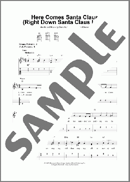 Here Comes Santa Claus (Right Down Santa Claus Lane)(Gene Autry) 楽譜 ギター（ソロ） ダウンロード