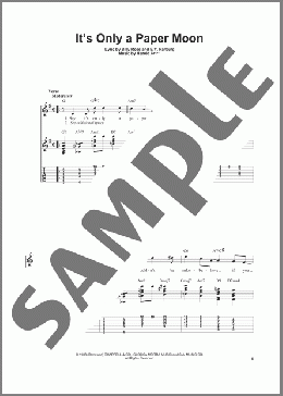 It's Only A Paper Moon(E.Y. Harburg) 楽譜 ギター（ソロ） ダウンロード