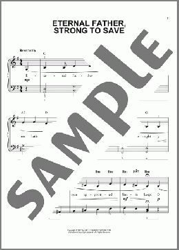 Eternal Father, Strong To Save(William Whiting) 楽譜 ピアノ（ソロ） ダウンロード