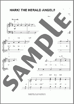 Hark! The Herald Angels Sing(Charles Wesley) 楽譜 ピアノ（ソロ） ダウンロード