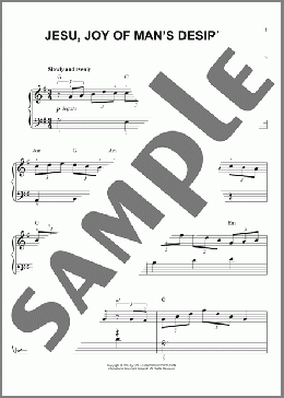 Jesu, Joy Of Man's Desiring(Johann Sebastian Bach) 楽譜 ピアノ（ソロ） ダウンロード
