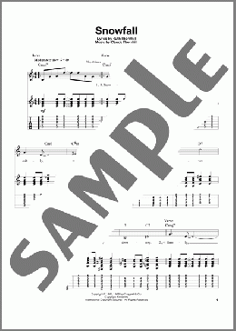 Snowfall(Tony Bennett) 楽譜 ギタースコア ダウンロード