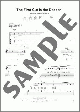 The First Cut Is The Deepest(Cat Stevens/Rod Stewart/Sheryl Crow) 楽譜 ギター（ソロ） ダウンロード
