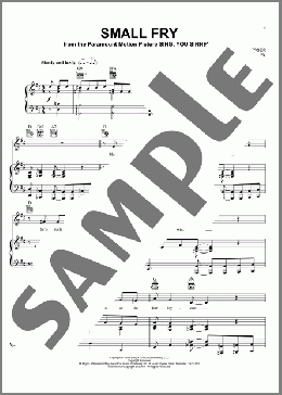 Small Fry(Hoagy Carmichael) 楽譜 ピアノ & ボーカル & ギター ダウンロード