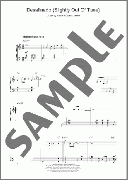 Desafinado (Slightly Out Of Tune)(George Gershwin/Antonio Carlos Jobim) 楽譜 ピアノ（ソロ） ダウンロード