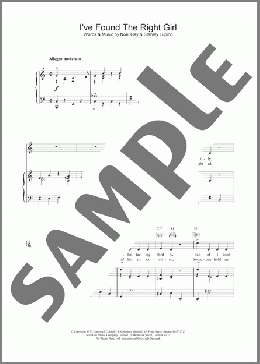 I've Found The Right Girl(Noel Gay/Stanley Lupino) 楽譜 その他 ダウンロード