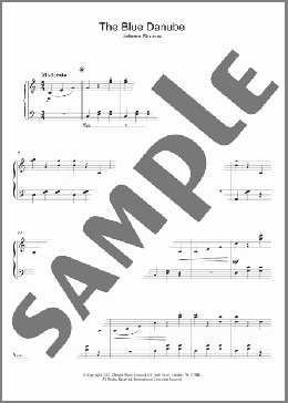 The Blue Danube Waltz(Johann Strauss Jr.) 楽譜 ピアノ（ソロ） ダウンロード
