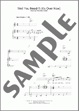 Well You Needn't (It's Over Now)(Jamie Cullum) 楽譜 その他 ダウンロード