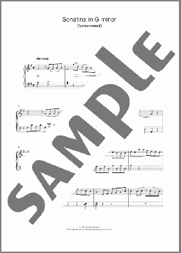 Sonatina In G First Movement(Ludwig Van Beethoven) 楽譜 ピアノ（ソロ） ダウンロード
