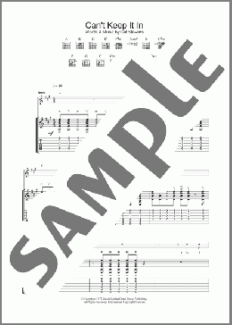 Can't Keep It In(Cat Stevens) 楽譜 ギター（ソロ） ダウンロード