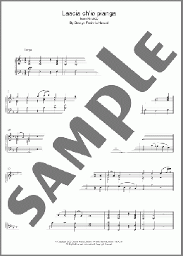 Lascia Ch'io Pianga (from Rinaldo)(George Frideric Handel) 楽譜 ピアノ（ソロ） ダウンロード