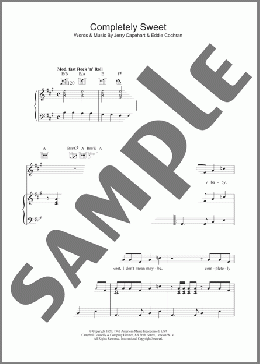 Completely Sweet(Eddie Cochran) 楽譜 その他 ダウンロード