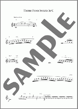 Sonata In C(Wolfgang Amadeus Mozart) 楽譜 その他 ダウンロード