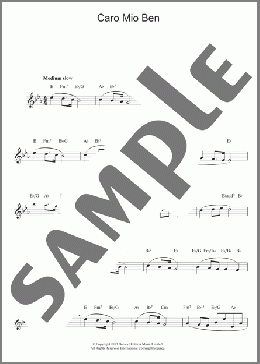 Caro Mio Ben (Top Line)(Giuseppe Giordani) 楽譜 その他 ダウンロード