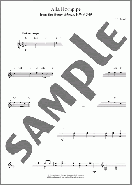 Hornpipe (from The Water Music Suite)(George Frideric Handel) 楽譜 その他 ダウンロード