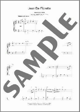 Jean De Florette(Guiseppe Verdi) 楽譜 ピアノ（ソロ） ダウンロード