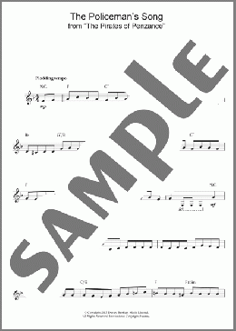 Policeman's Song From The Pirates Of Penzance(Arthur Sullivan) 楽譜 その他 ダウンロード