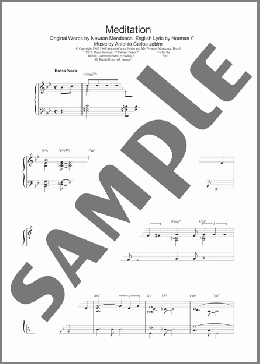 Meditation(Antonio Carlos Jobim) 楽譜 ピアノ（ソロ） ダウンロード