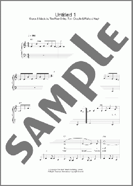Untitled 1(Keane) 楽譜 ピアノ（ソロ） ダウンロード