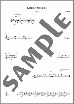 Marche Militaire(Franz Schubert) 楽譜 その他 ダウンロード