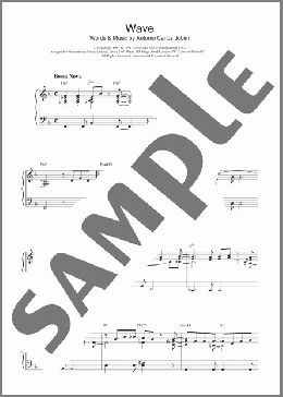 Wave(Antonio Carlos Jobim) 楽譜 ピアノ（ソロ） ダウンロード