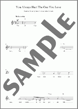 You Always Hurt The One You Love(Spike Jones/The Mills Brothers) 楽譜 その他 ダウンロード