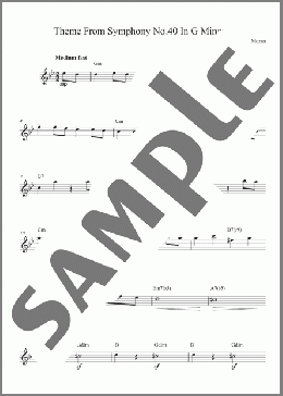 Symphony No 40(Wolfgang Amadeus Mozart) 楽譜 その他 ダウンロード