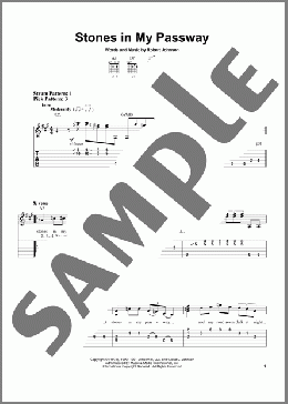 Stones In My Passway(Robert Johnson) 楽譜 ギター（ソロ） ダウンロード