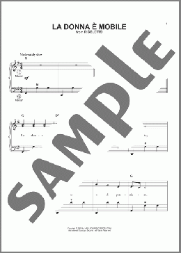 La Donna e Mobile(Giuseppe Verdi) 楽譜 その他 ダウンロード