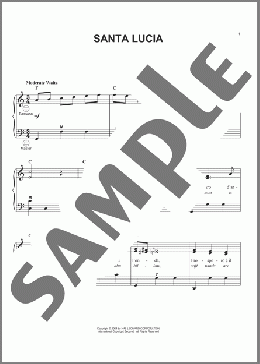 Santa Lucia(Teodoro Cottrau) 楽譜 その他 ダウンロード