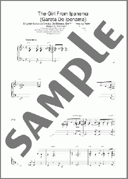 The Girl From Ipanema(Antonio Carlos Jobim) 楽譜 ピアノ（ソロ） ダウンロード