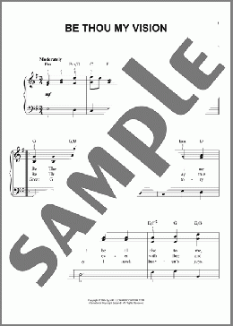 Be Thou My Vision(Traditional/Mary E. Byrne) 楽譜 ピアノ（ソロ） ダウンロード