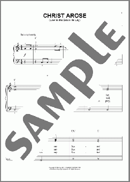 Christ Arose (Low In The Grave He Lay)(Robert Lowry) 楽譜 ピアノ（ソロ） ダウンロード