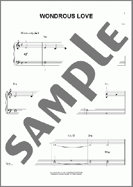 Wondrous Love(Southern American Folk Hymn) 楽譜 ピアノ（ソロ） ダウンロード