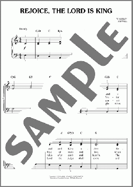 Rejoice, The Lord Is King(Charles Wesley) 楽譜 ピアノ（ソロ） ダウンロード