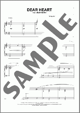 Dear Heart (arr. Phillip Keveren)(Henry Mancini) 楽譜 ピアノ（ソロ） ダウンロード