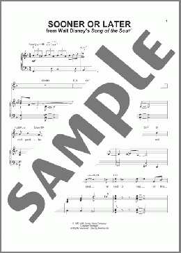 Sooner Or Later(Ray Gilbert) 楽譜 ピアノ & ボーカル ダウンロード