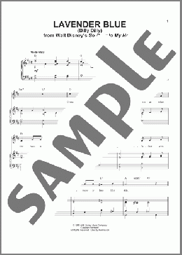 Lavender Blue (Dilly Dilly) (from So Dear To My Heart)(Burl Ives) 楽譜 ピアノ & ボーカル ダウンロード