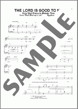 The Lord Is Good To Me (from Johnny Appleseed)(Kim Gannon) 楽譜 ピアノ & ボーカル ダウンロード