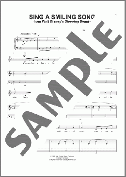 Sing A Smiling Song(Tom Adair) 楽譜 ピアノ & ボーカル ダウンロード