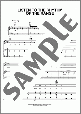 Listen To The Rhythm Of The Range(Gene Autry) 楽譜 ピアノ & ボーカル & ギター ダウンロード