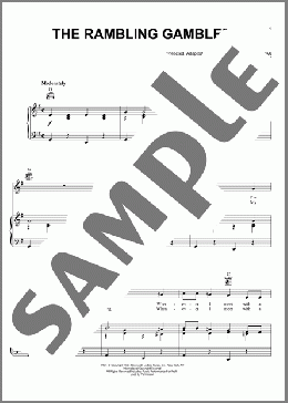 The Rambling Gambler(Alan Lomax) 楽譜 ピアノ & ボーカル & ギター ダウンロード