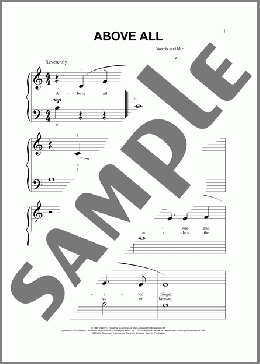 Above All (arr. Phillip Keveren)(Paul Baloche) 楽譜 その他 ダウンロード