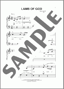 Lamb Of God (arr. Phillip Keveren)(Twila Paris) 楽譜 その他 ダウンロード