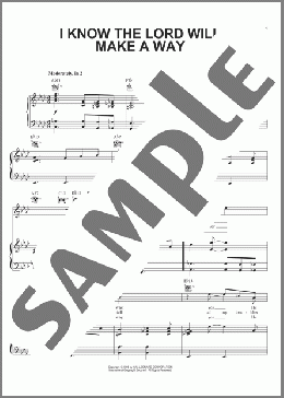 I Know The Lord Will Make A Way(Smokie Norful) 楽譜 ピアノ & ボーカル & ギター ダウンロード