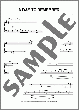A Day To Remember(Jonathan Cain) 楽譜 ピアノ（ソロ） ダウンロード