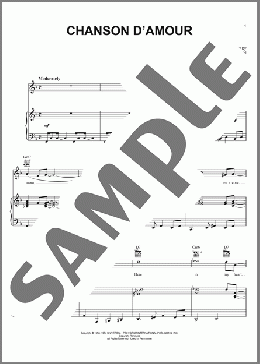 Chanson D'Amour (The Ra-Da-Da-Da-Da Song)(Art & Dotty Todd/Manhattan Transfer) 楽譜 ピアノ & ボーカル & ギター ダウンロード