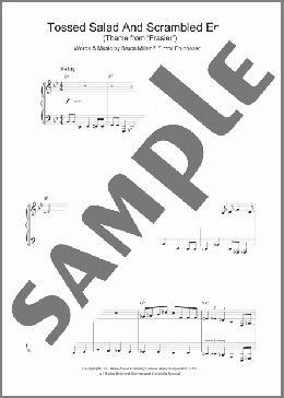 Tossed Salad And Scrambled Eggs (Theme from Frasier)(Bruce Miller/TV Theme Song) 楽譜 ピアノ（ソロ） ダウンロード