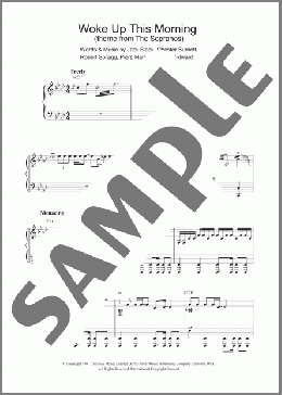 Woke Up This Morning (Theme from The Sopranos)(Jack Black/TV Theme Song) 楽譜 ピアノ（ソロ） ダウンロード